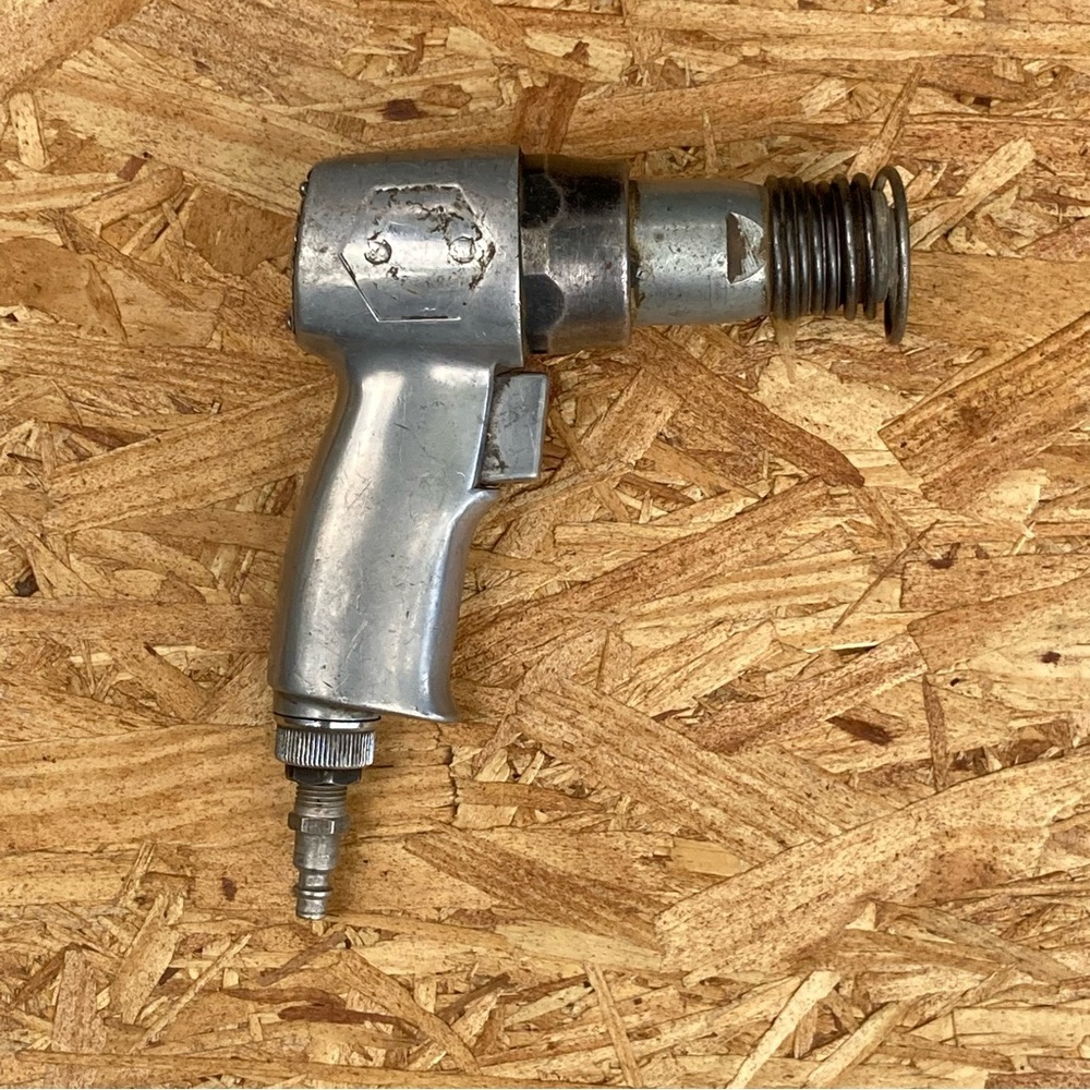 Vintage Black & Decker Pneumatic Power Chisel Silver Metal Unknown Condition